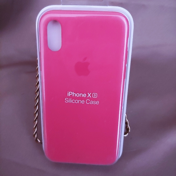 Iphone Xs silicone phone case pink - Picture 1 of 4
